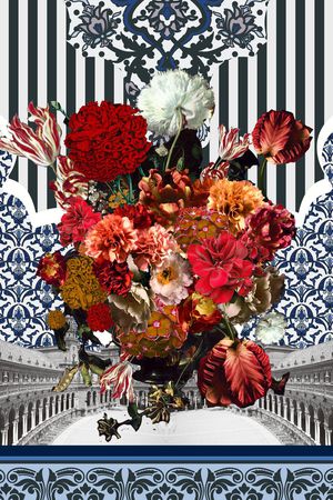 时尚条纹印花华亿平台图片