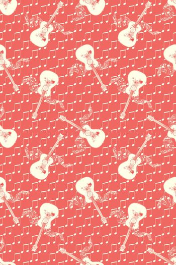 451711-音乐元素吉他音符五线谱