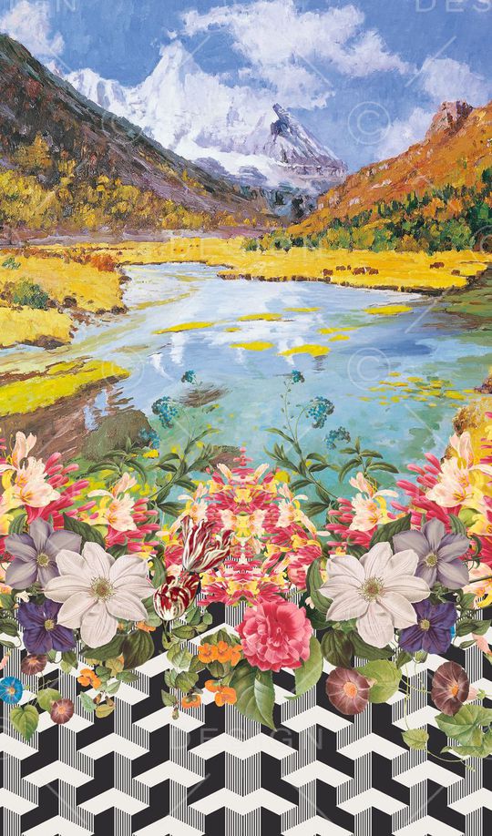 定位风景印花华亿平台图片