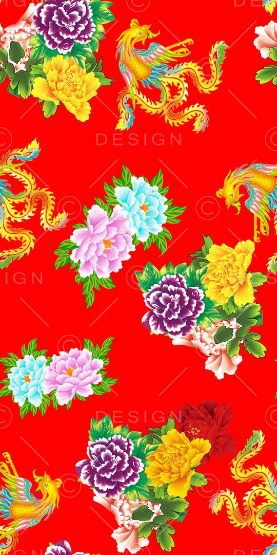 大红花印花华亿平台图片