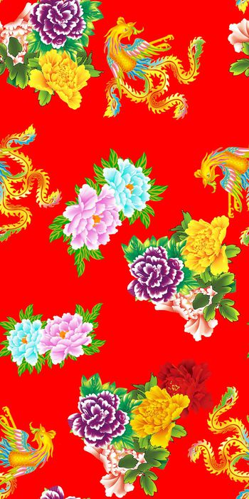 大红花印花华亿平台图片