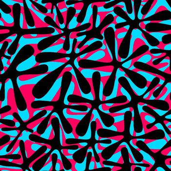 451868-简单清新抽象植物几何叶形图案女装连