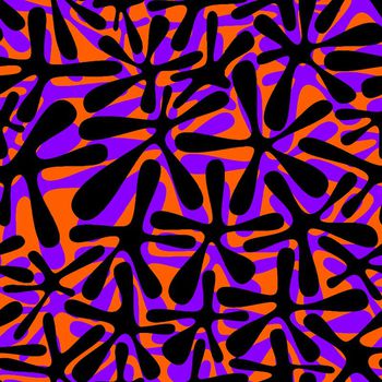 451869-简单清新抽象植物几何叶形图案女装连