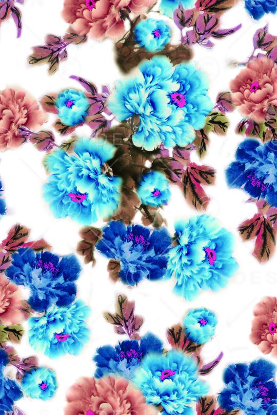 水墨印花华亿平台图片