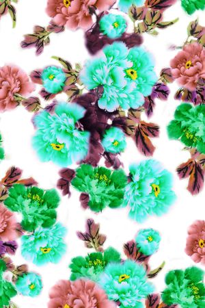 水墨印花华亿平台图片