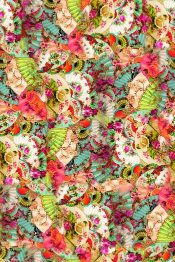 451918-满版扇子组合