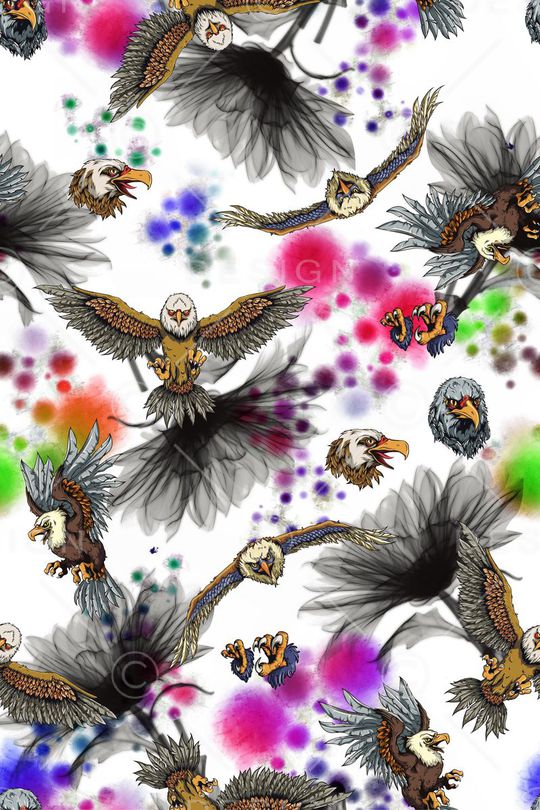 彩色墨汁印花华亿平台图片