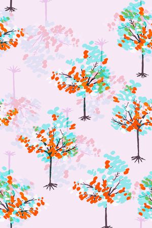 田园风印花华亿平台图片