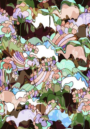 复古印花华亿平台图片