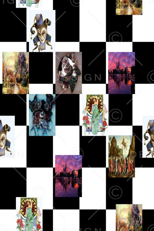 几何经典黑白印花华亿平台图片