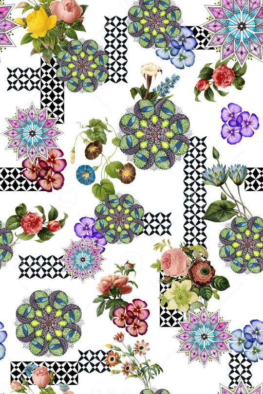 中国风印花华亿平台图片