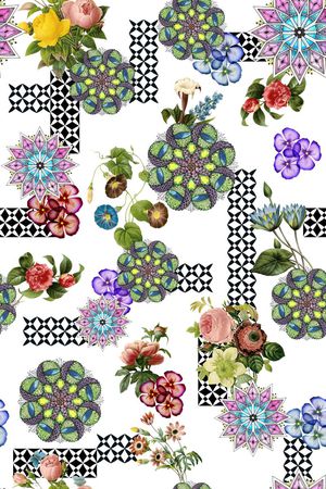 中国风印花华亿平台图片