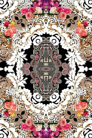 欧式印花华亿平台图片