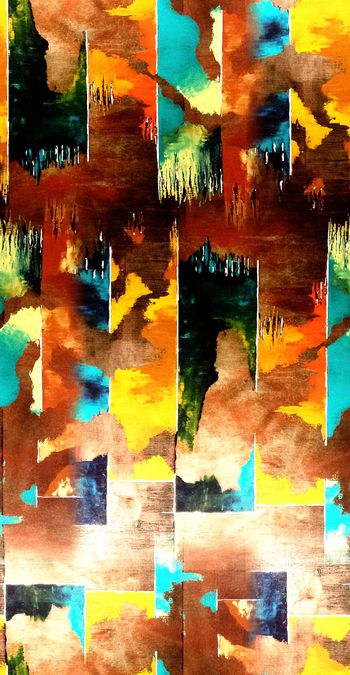 452106-抽象几何彩绘 油画效果