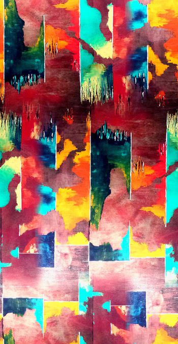 452107-抽象几何彩绘 油画效果