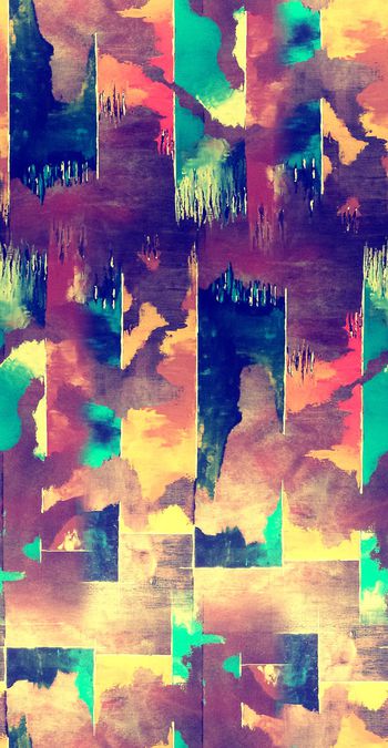 452108-抽象几何彩绘 油画效果