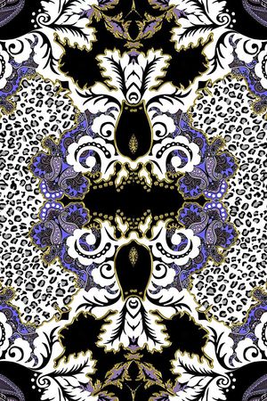 豹纹印花华亿平台图片