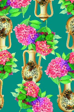 古典器皿印花华亿平台图片