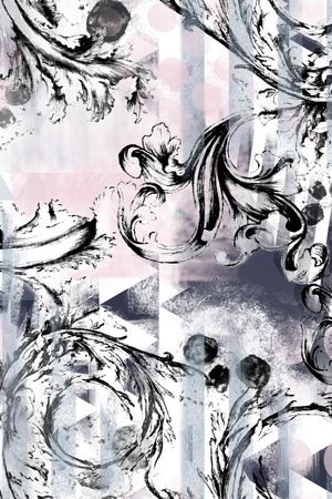 复古印花华亿平台图片