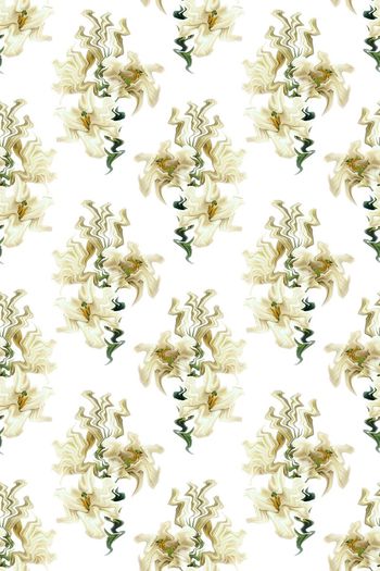 452586-小清新创意液化百合花