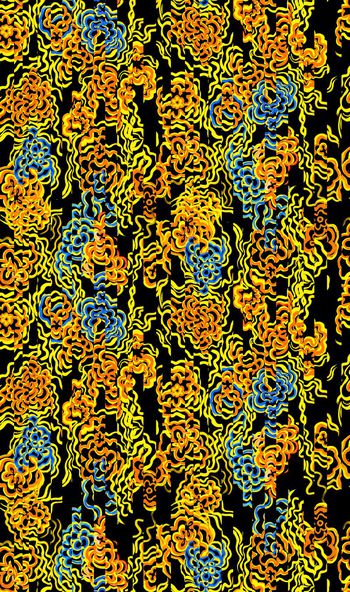 452671-时尚大牌风格化花卉数码印花