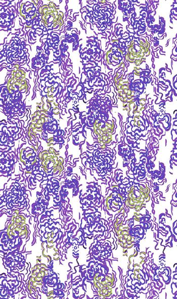 452672-时尚大牌风格化花卉数码印花