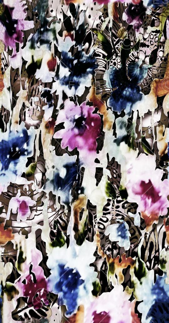 彩色迷彩印花华亿平台图片