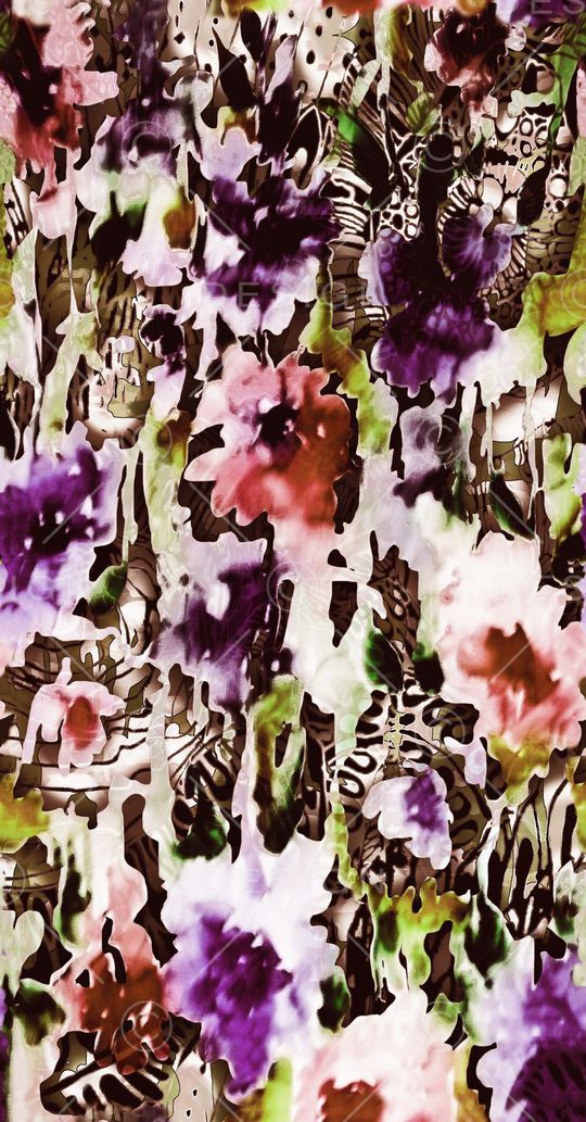 模糊风格印花华亿平台图片