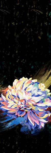 牡丹花印花华亿平台图片