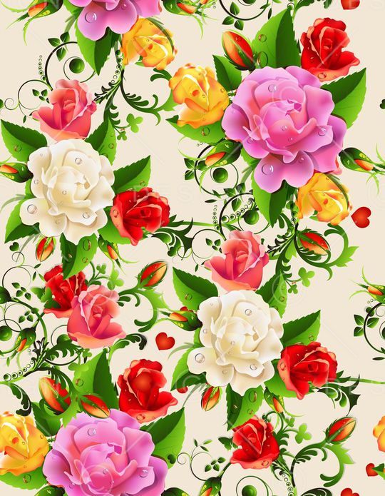 花卉印花华亿平台图片