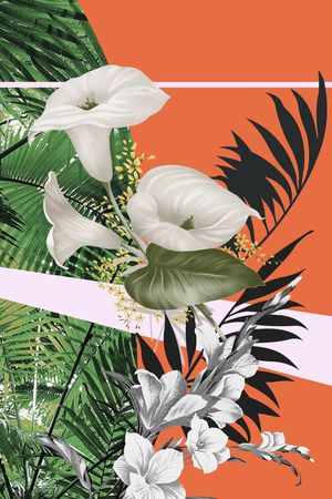 定位花卉印花华亿平台图片