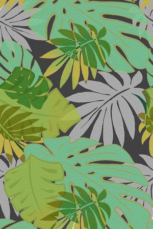 热带风情印花华亿平台图片