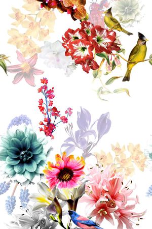 小清新印花华亿平台图片