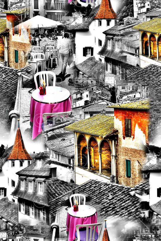 复古印花华亿平台图片