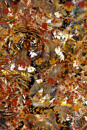 抽象印花华亿平台图片