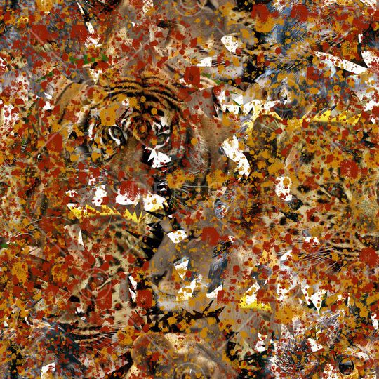 抽象印花华亿平台图片