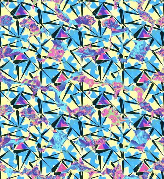 花丛 碎花 石竹 几何 线条 枝条 叠加 滤镜印花华亿平台图片