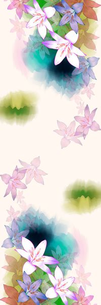 百合花印花华亿平台图片