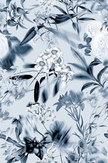 453447-欧式手绘花卉花朵组合