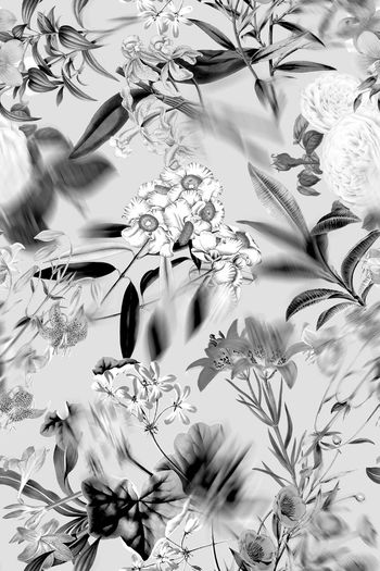 453448-欧式手绘花卉花朵组合