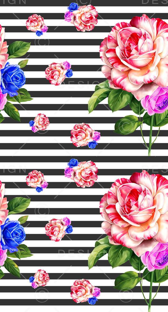 黑白条印花华亿平台图片