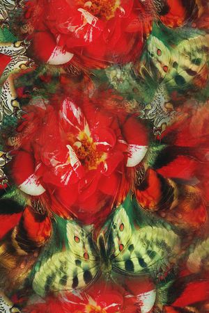 花卉印花华亿平台图片