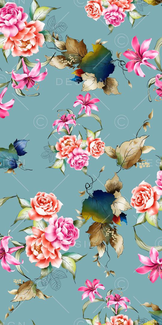 春夏大气印花华亿平台图片