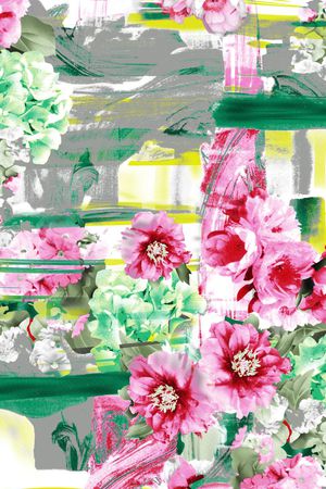 抽象印花华亿平台图片