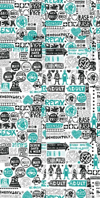 453624-卡通手绘碎花