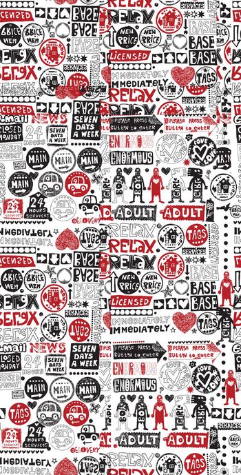 453625-卡通手绘碎花