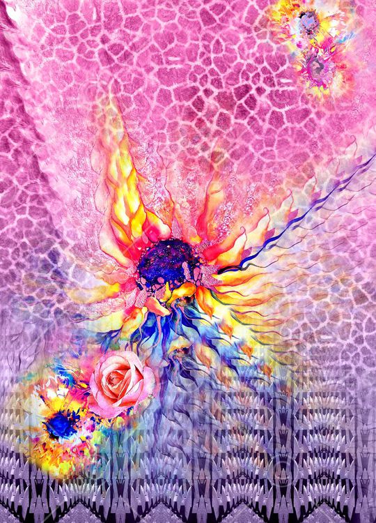 抽象化印花华亿平台图片