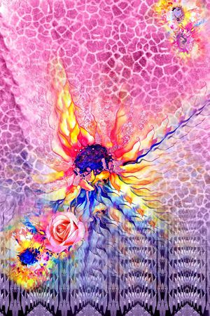 抽象化印花华亿平台图片