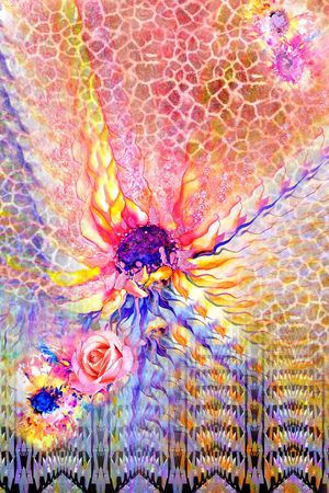 抽象化印花华亿平台图片