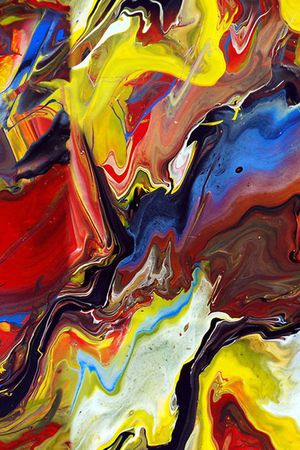 抽象艺术印花华亿平台图片